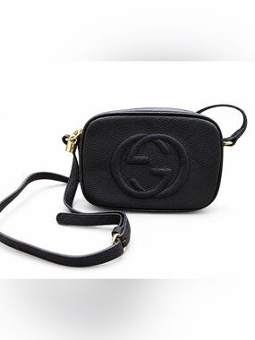 Gucci Soho Disco Black Leather Crossbody Bag (Missing Tassel)
